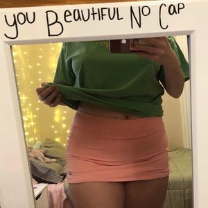 Pink athletic skirt with build in shorts